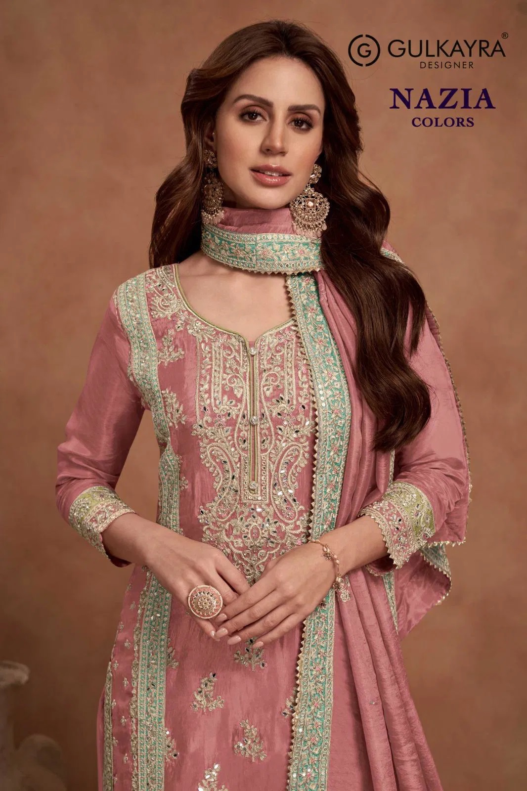 Gulkayra Nazia Colour Silk Embroidery Work Salwar Suits Collection