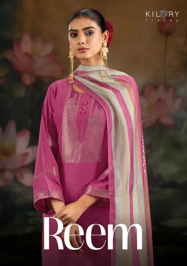 Kilory Reem Muslin Jacquard Silk Salwar Kameez Collection