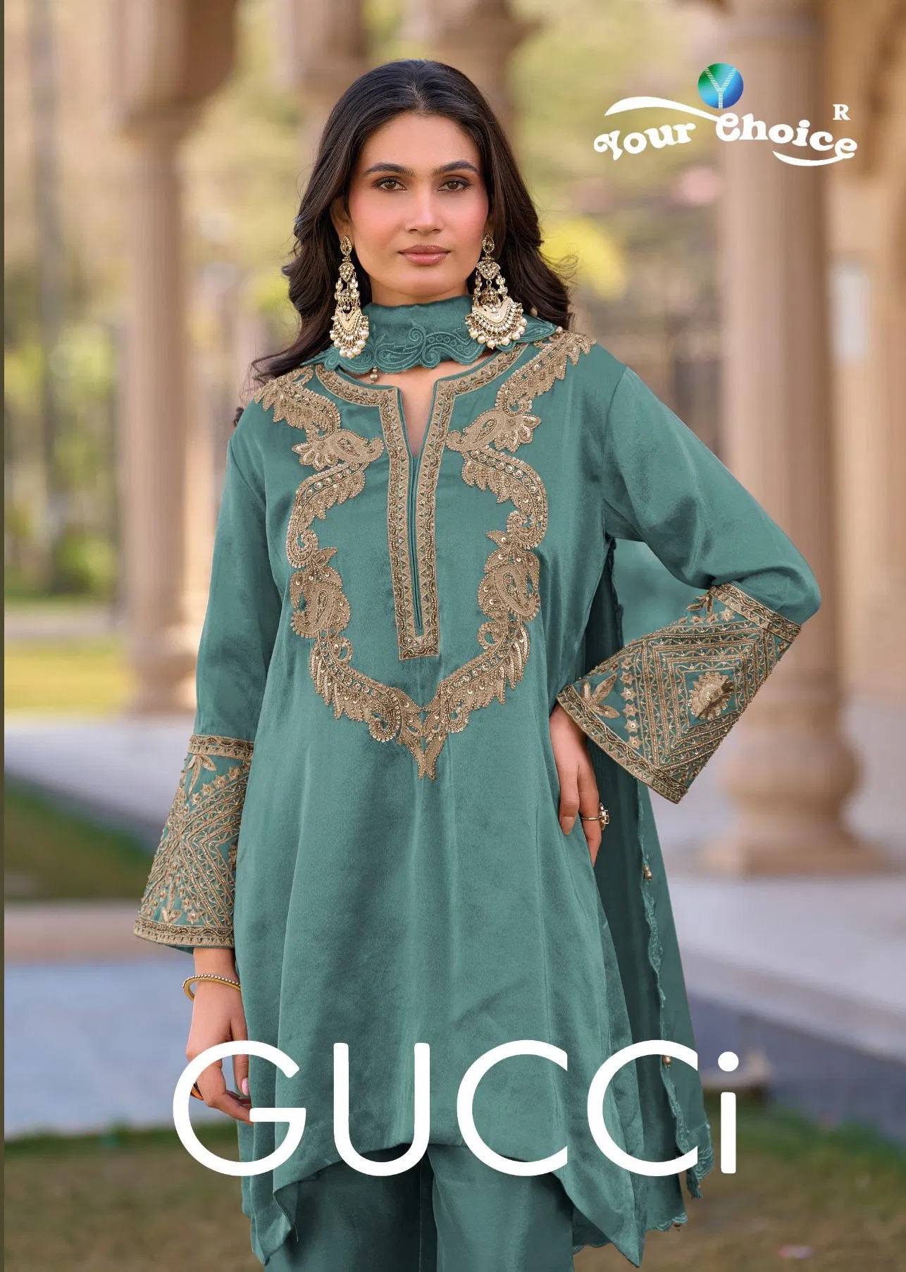 Your Choice Gucci Hiranya Silk Designer Salwar Suits Collection