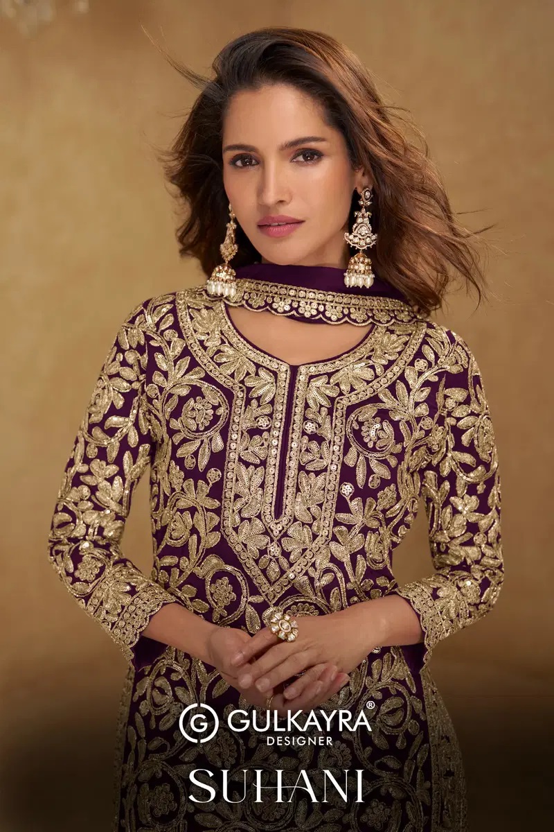 Gulkayra Suhani Georgette Embroidery Work Salwar Suits Collection