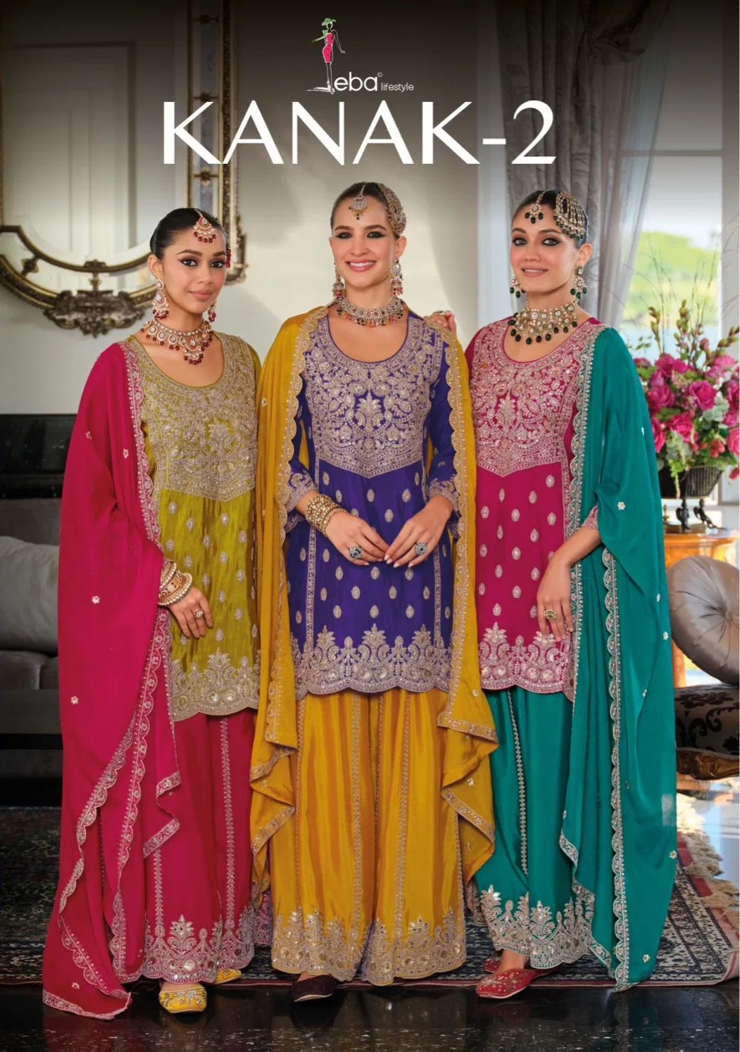 Eba Kanak Vol 2 Embroidery Work Designer Salwar Suits Collection