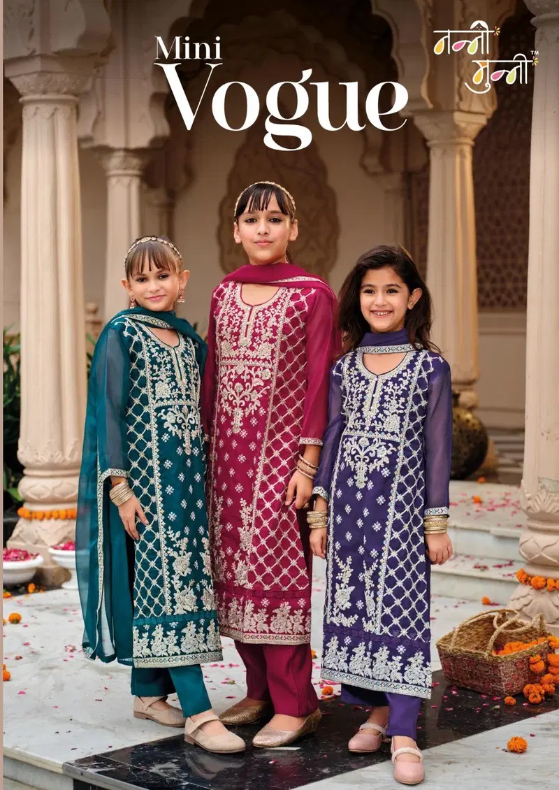 Nanni Munni Mini Vogue Designer Kids Girls Salwar Suits Collection