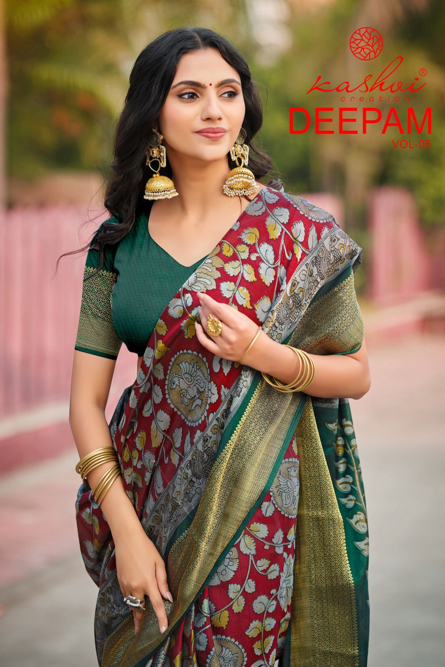 Kashvi Deepam Vol 5 Dola Silk Printed Saree Collection