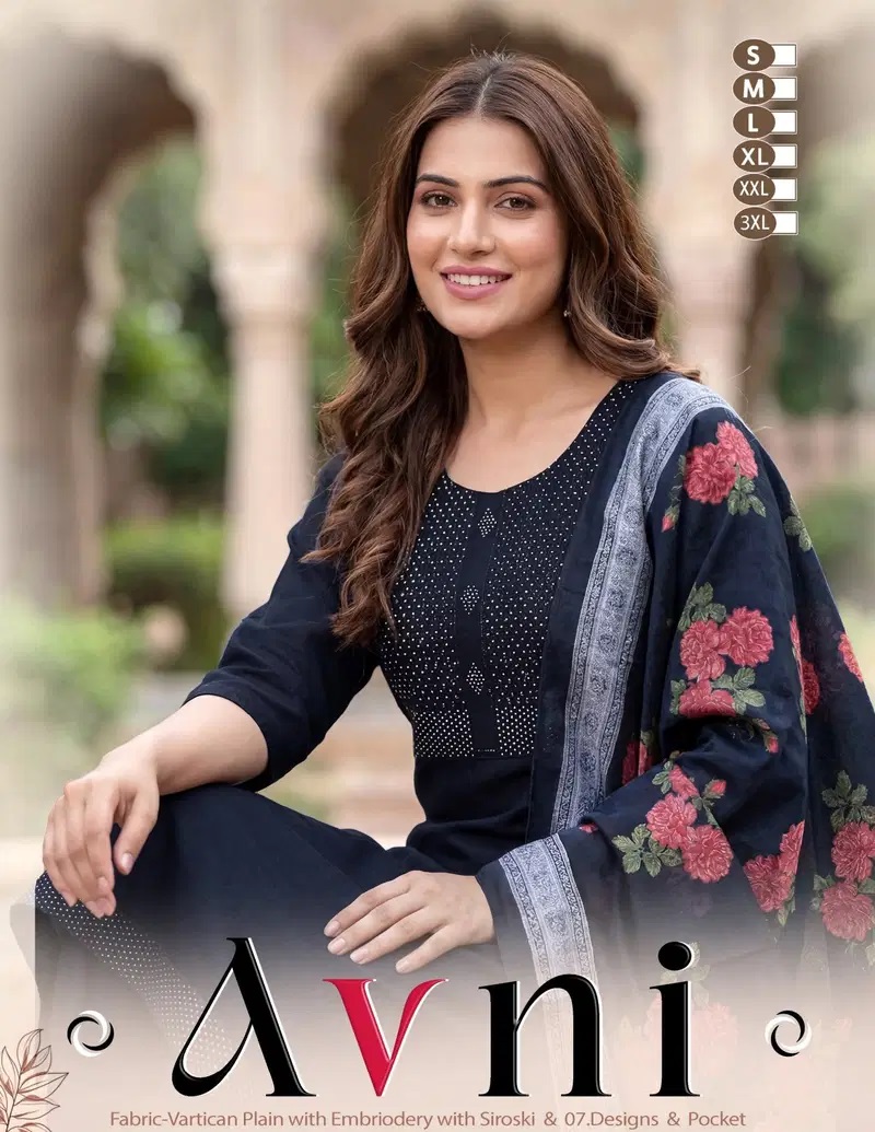 Avni Vol 2 Vartican Casual Wear Kurti Pant With Dupatta