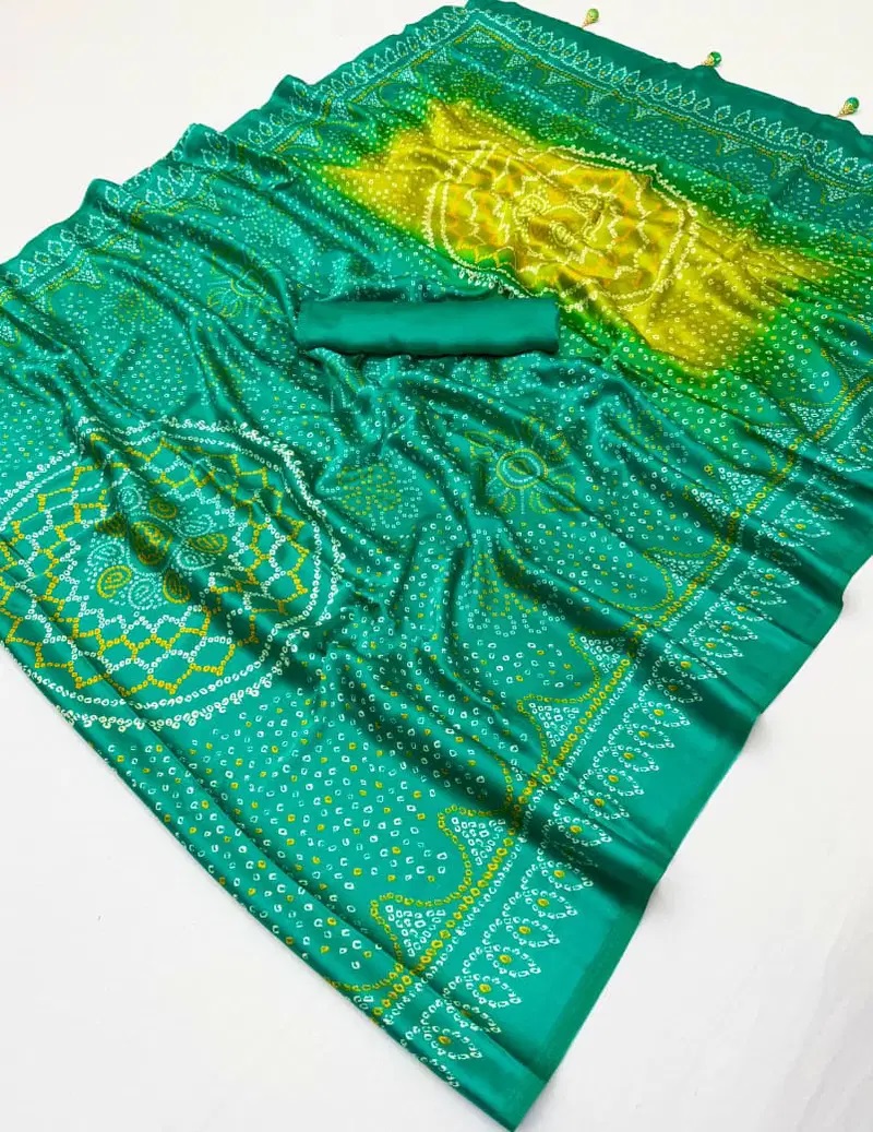 Lux Vol 35 Modal Silk Bandhani Printed Saree Collection