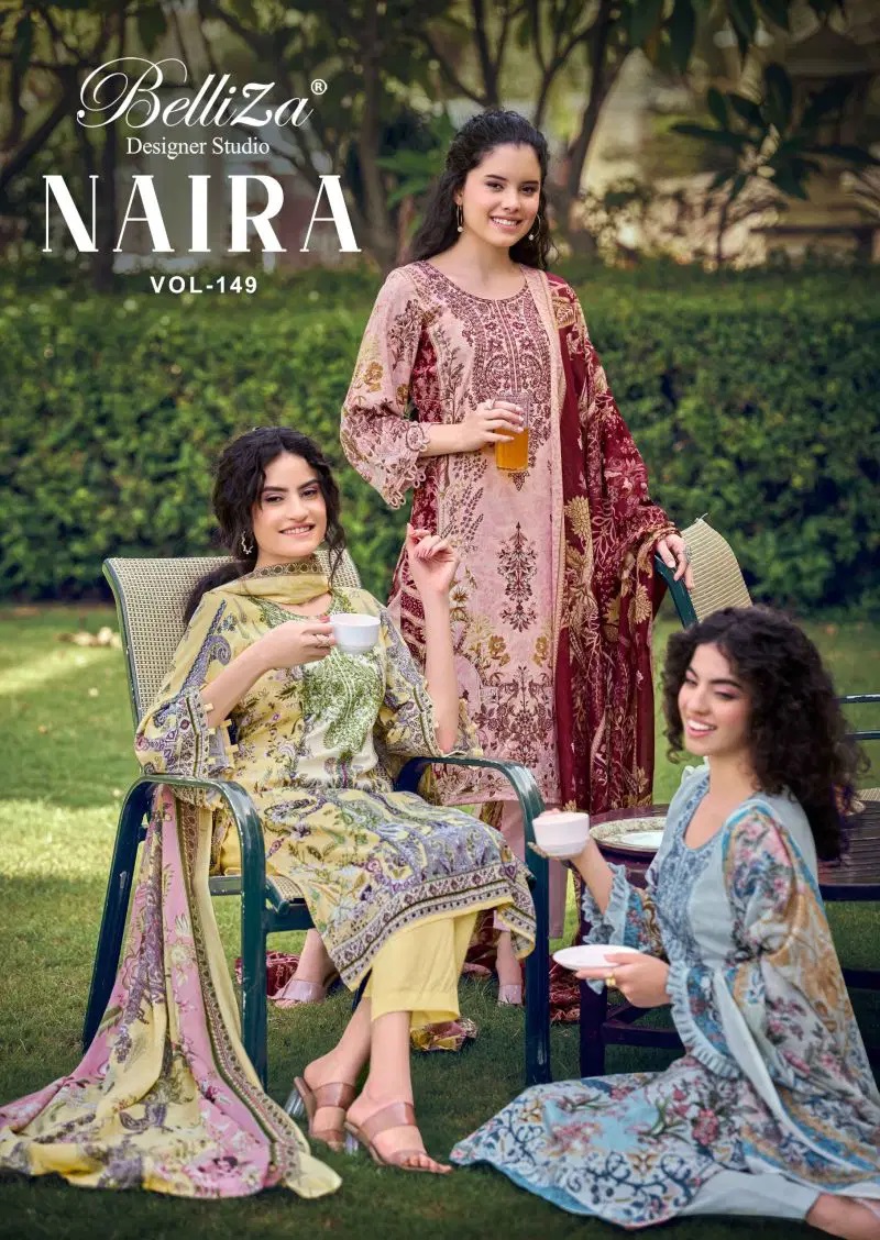 Belliza Naira Vol 149 Cotton Printed Dress Material