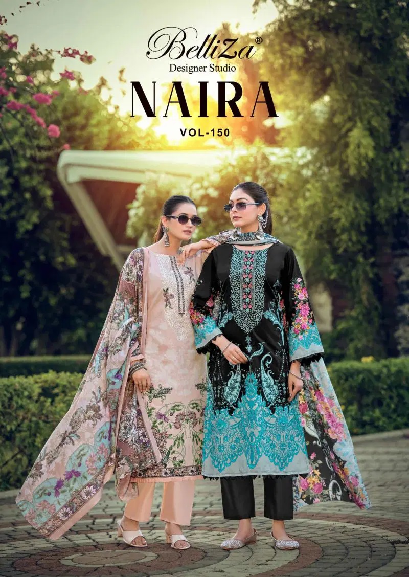 Belliza Naira Vol 150 Cotton Printed Dress Material Wholesale Price