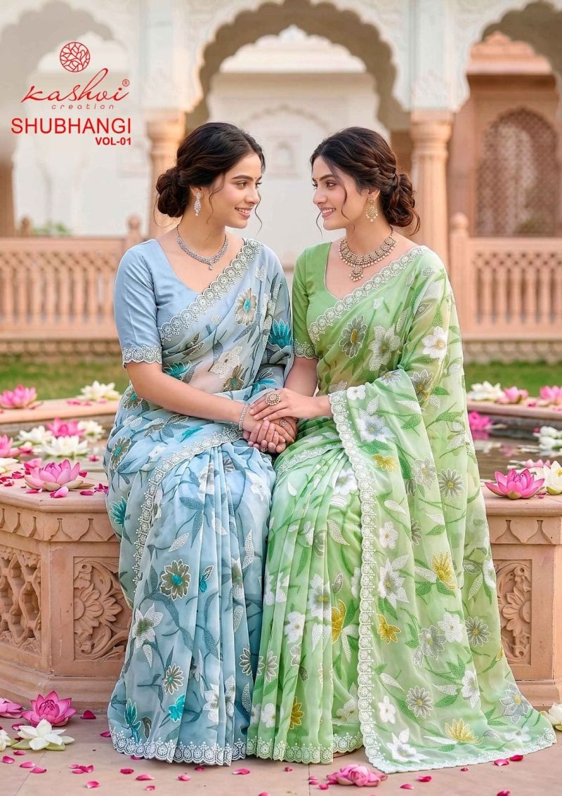 Kashvi Shubhangi Vol 1 Festive Wear Printed Saree Collection