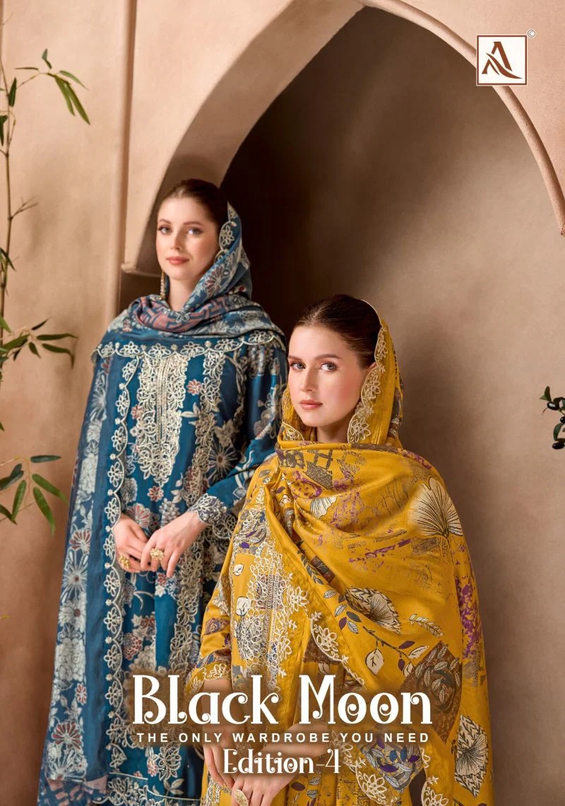 Alok Black Moon Edition 04 Viscose Printed Dress Material Collection