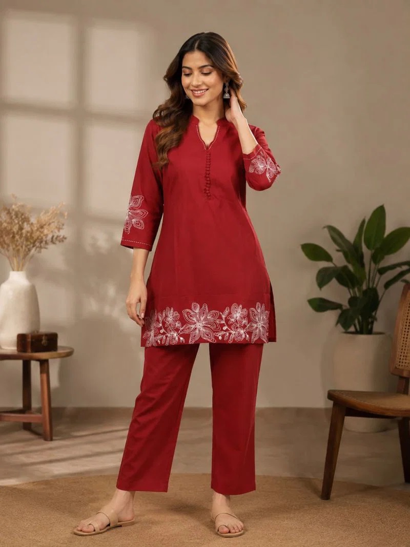 Naisha K 1085 Pure Cotton Stylish Co Ord Set Collection