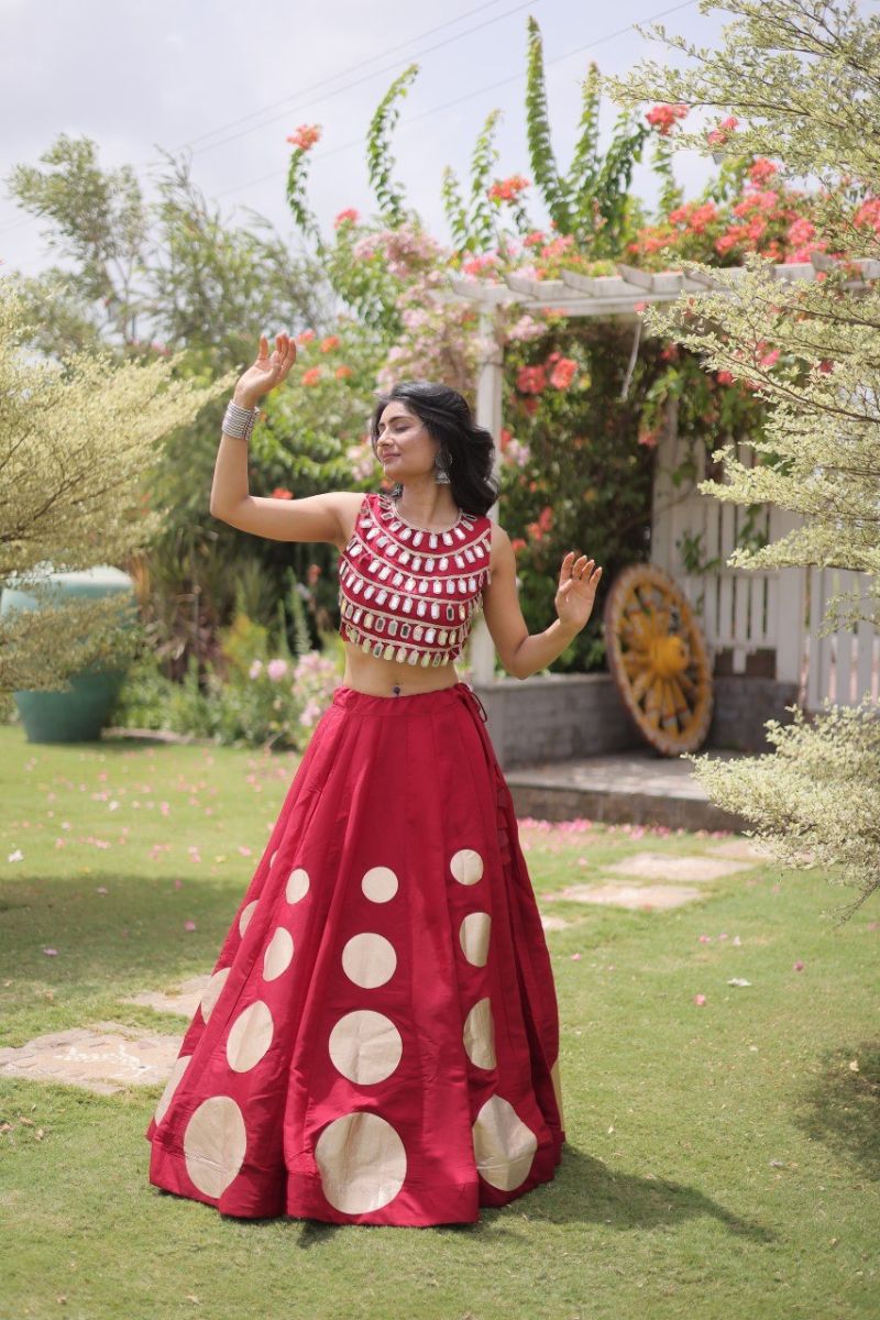 Lw 7173 Navratri Special Mirror Work Lehenga Choli Wholesale Price