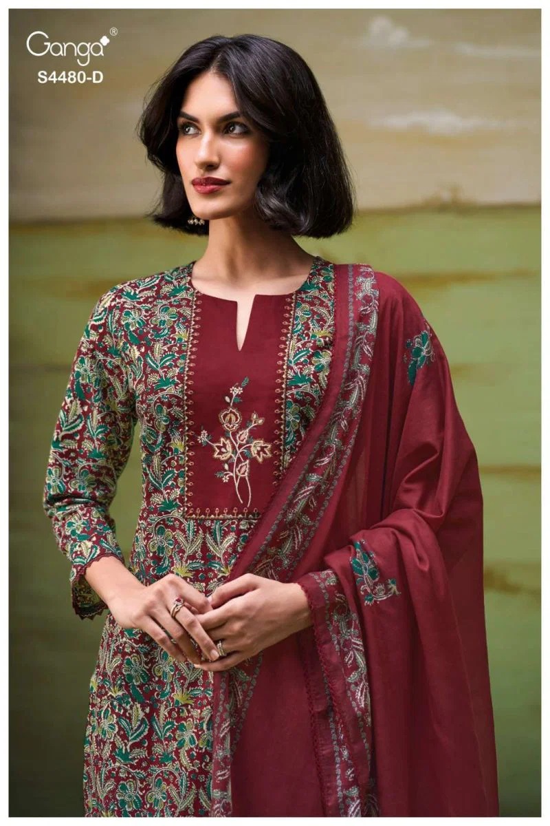 Ganga Kenza 4480 Cotton Salwar Kameez Collection