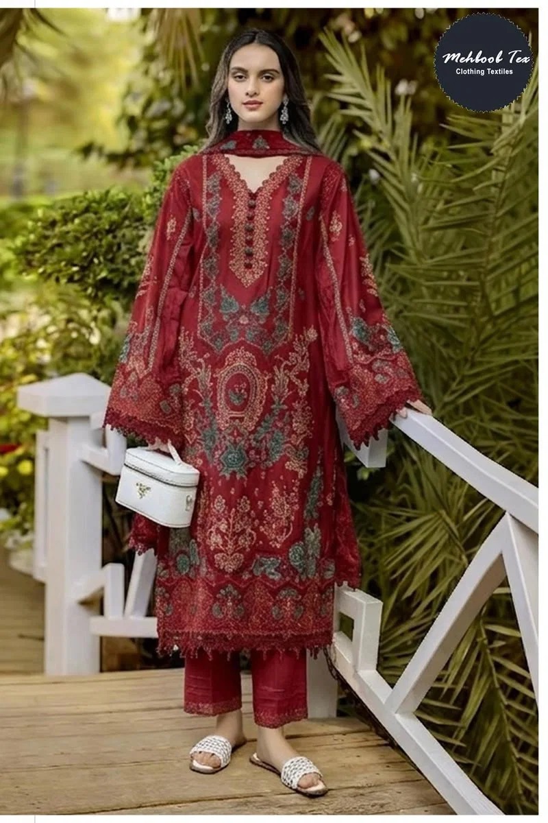 Mehboob Tex Ombre Nx Cambric Cotton Pakistani Salwar Kameez