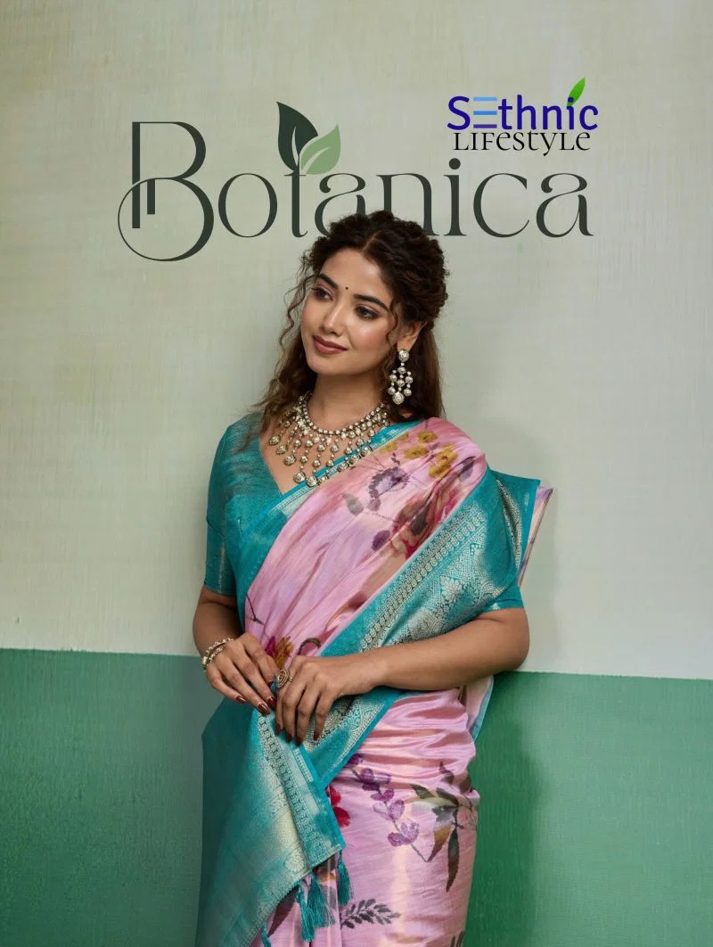 Sethnic Botanica Tissue Silk Digital Printed Saree Collection