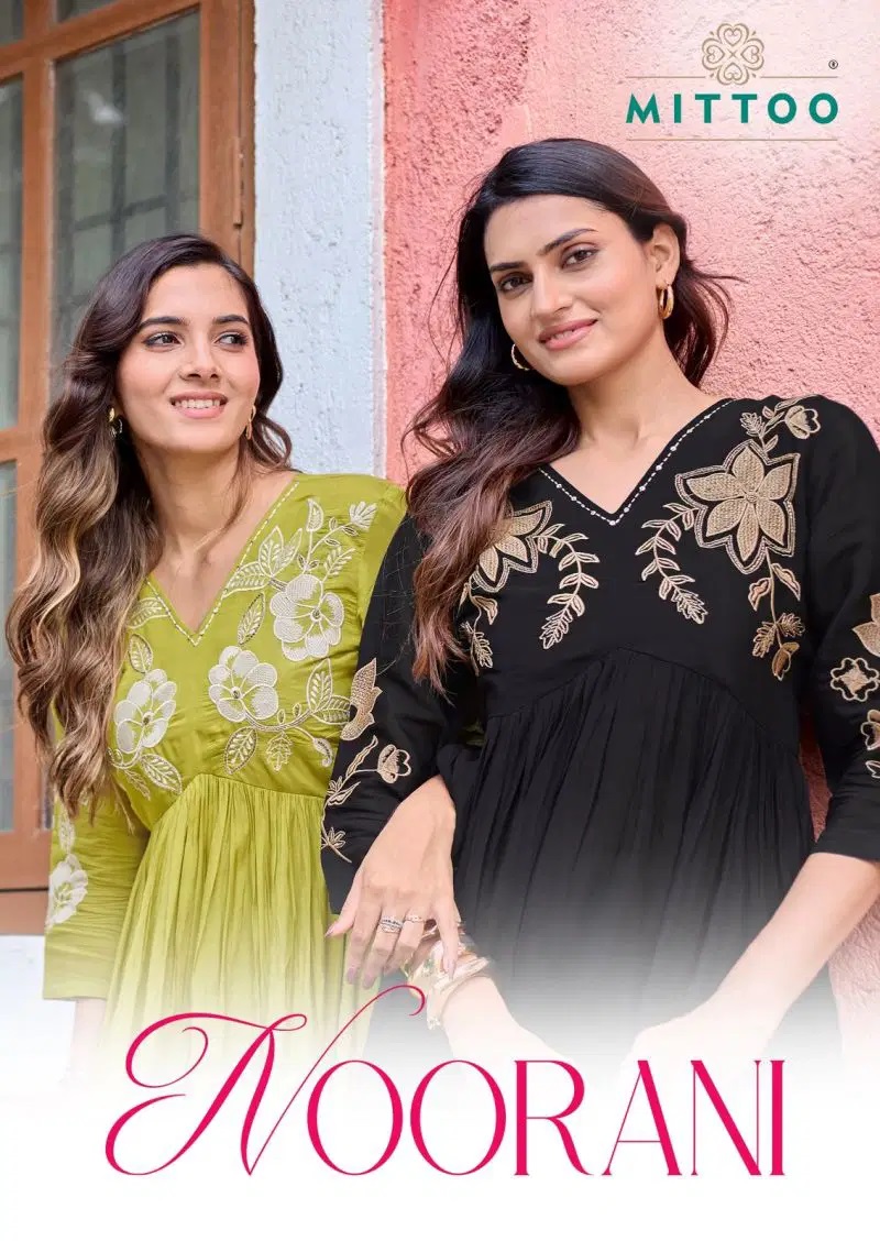 Mittoo Noorani Mul Chanderi Kurti With Bottom Dupatta