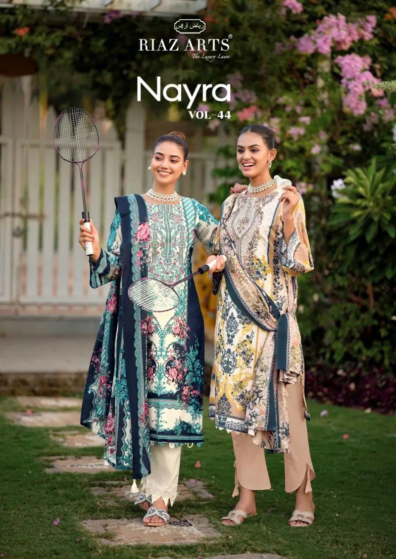 Riaz Arts Nayra Vol 44 Cotton Printed Dress Material