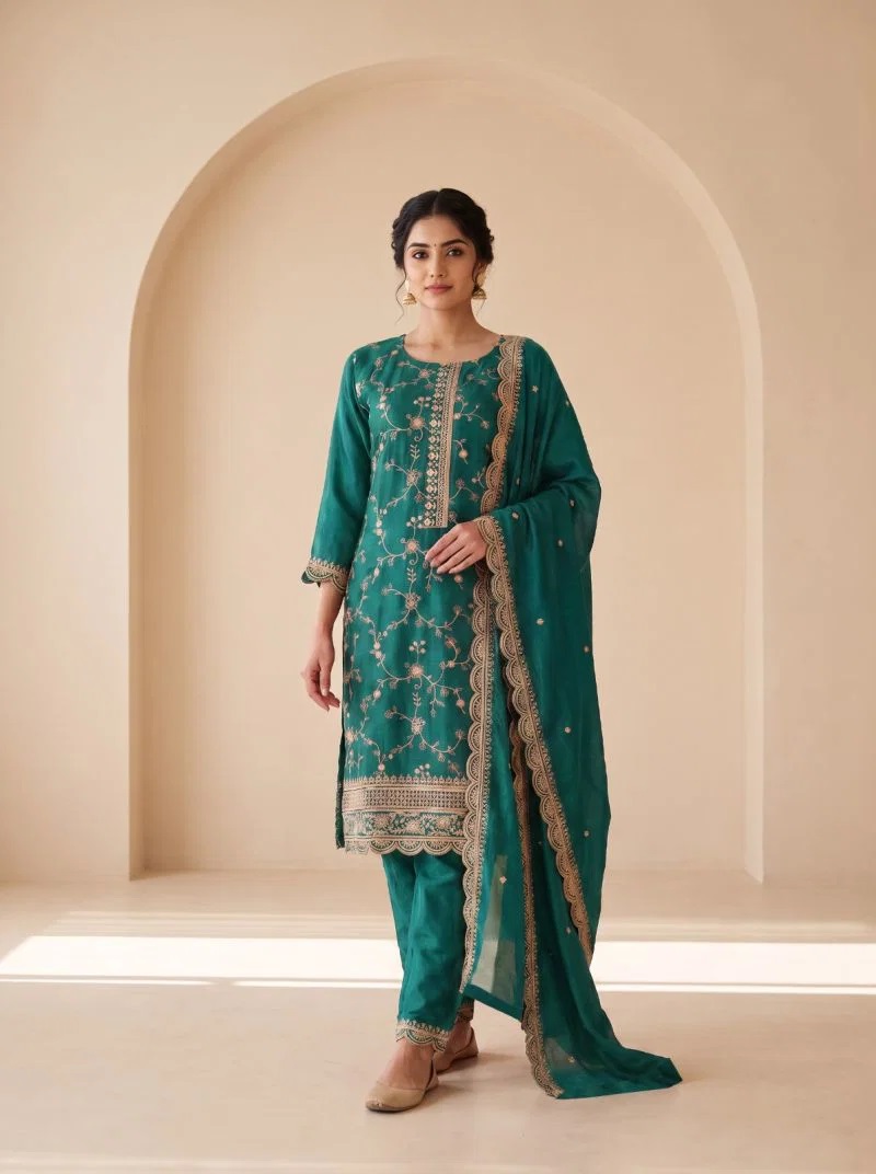 4904 Master Colors Blooming Embroidered Work Salwar Kameez