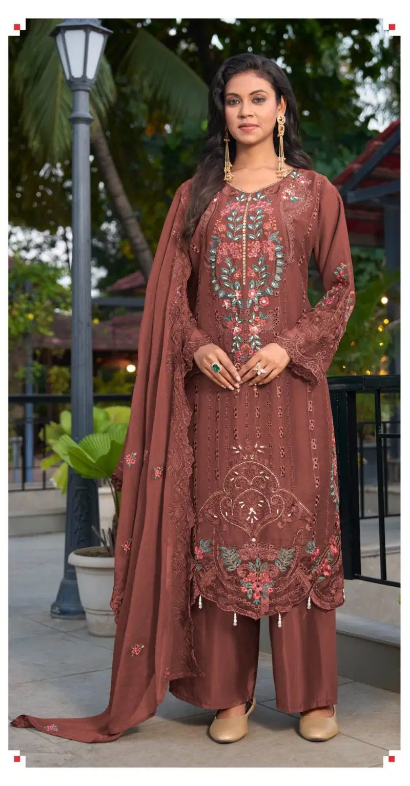 Deepsy D 2413 A To D Chiffon Khatli Work Salwar Kameez Collection