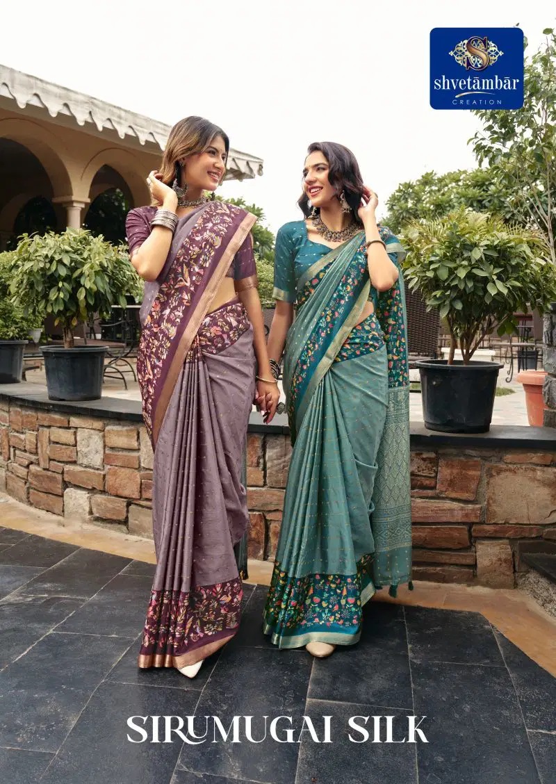 Shvetambar Sirumugai Kalamkari Printed Saree Collection