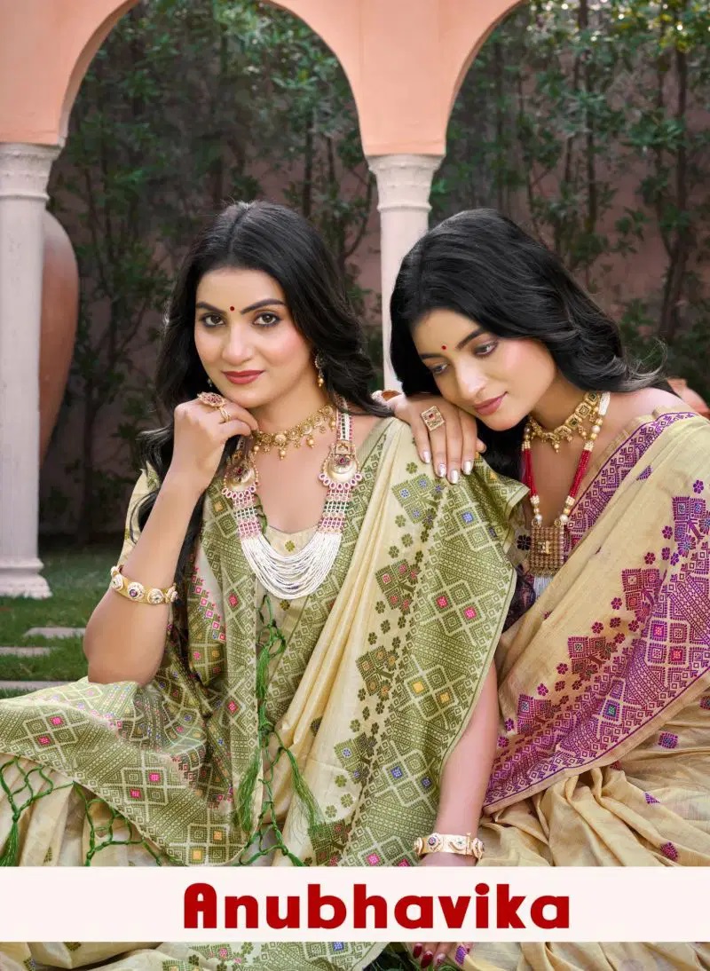Bunawat Anubhavika Assam Silk Printed Saree Collection