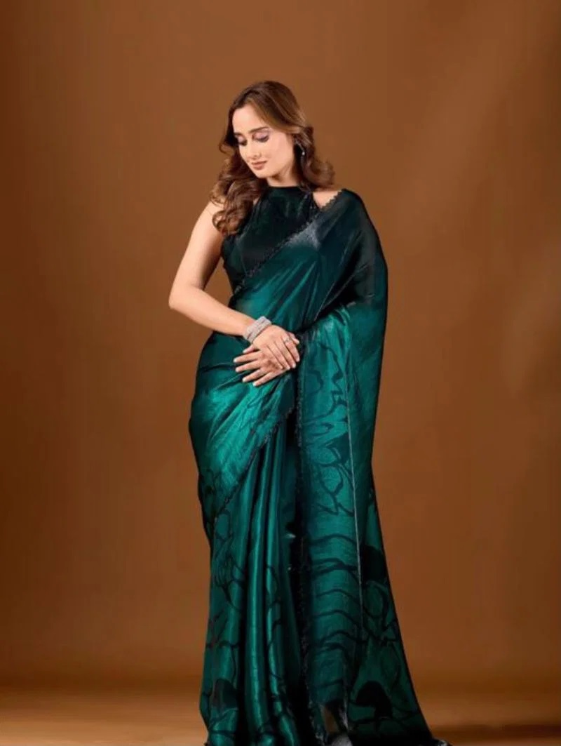 Bt 1314 Soft Space Silk Printed Party Wear Saree Collection