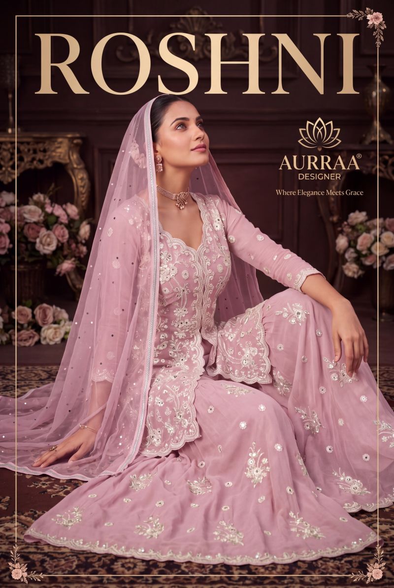 Aurraa Roshni Georgette Designer Salwar Palazzo Collection